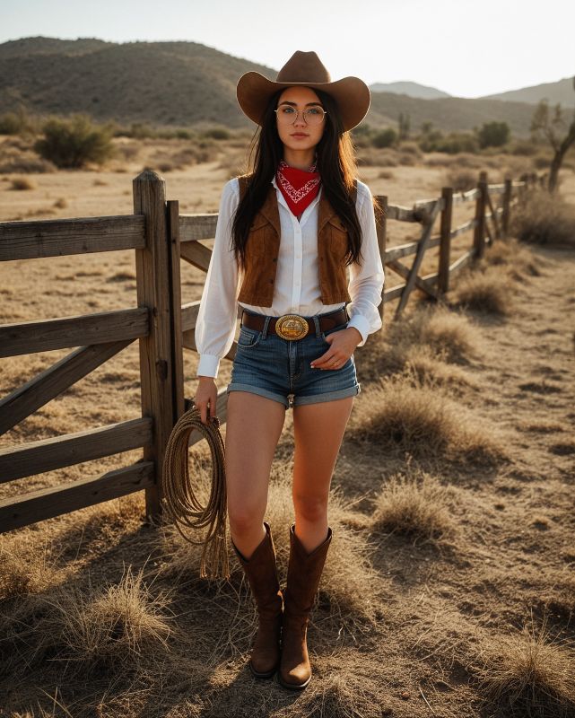 Alma als Cowgirl in Almería